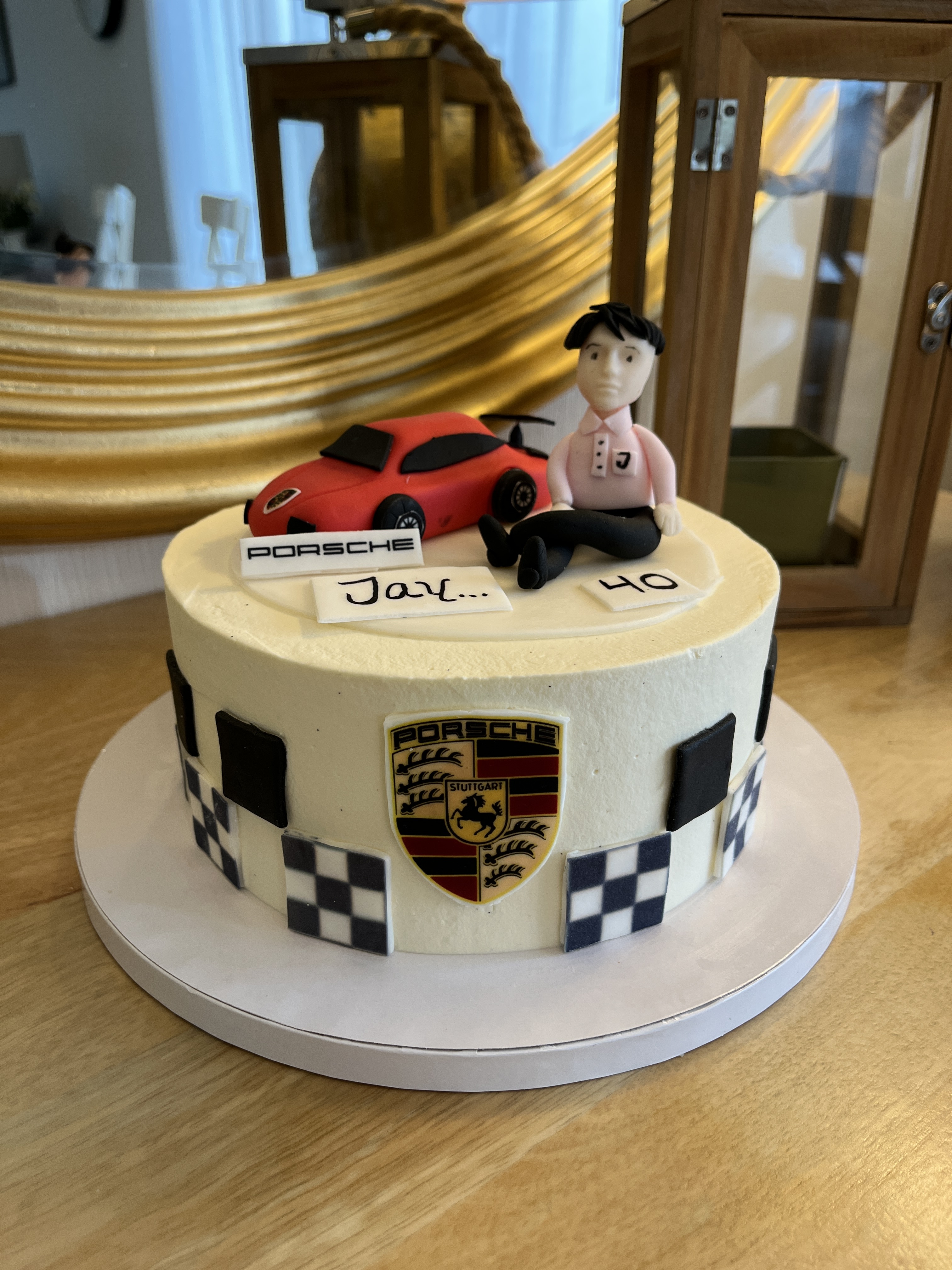 Porsche Car Theame Cake