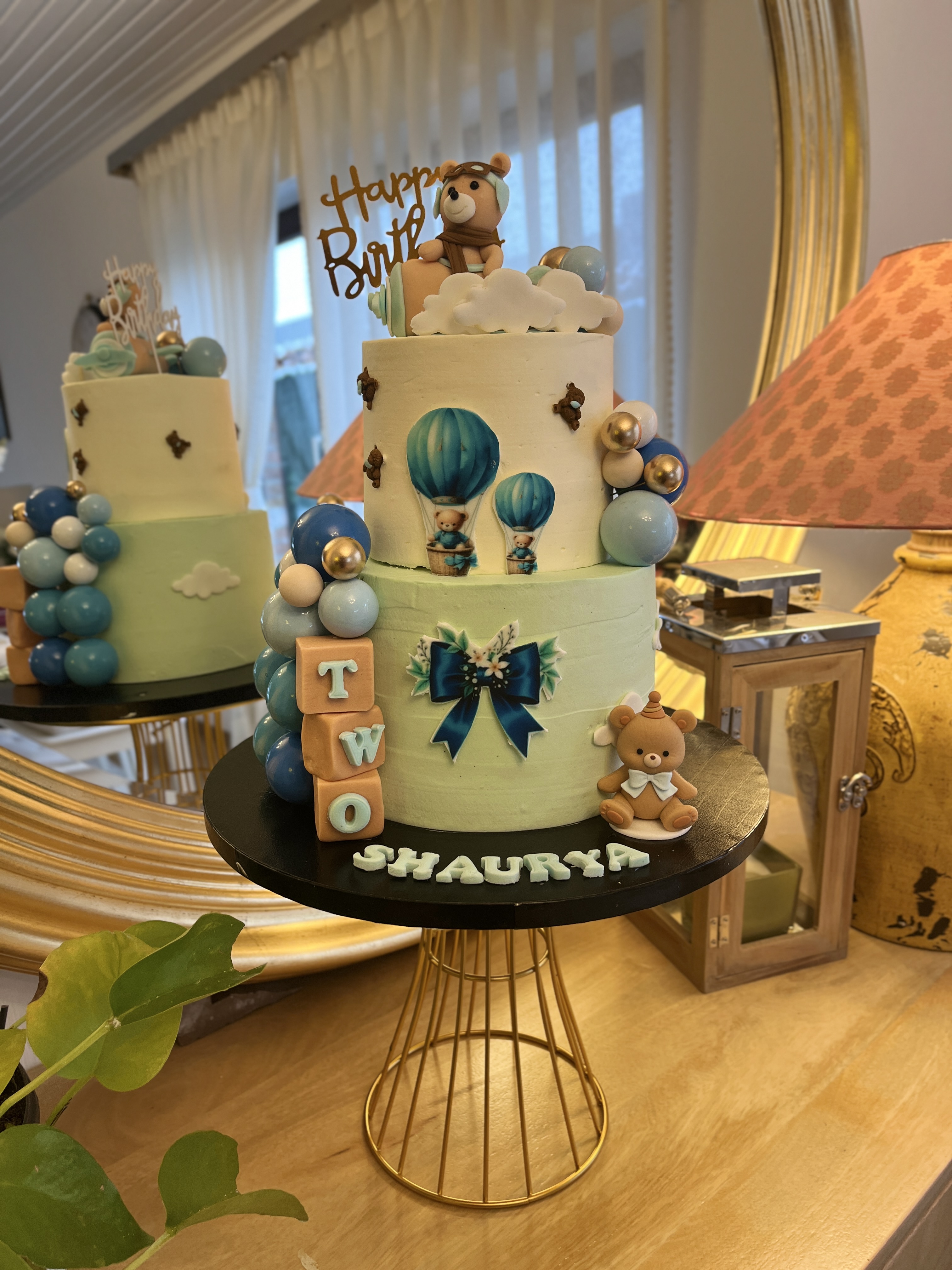 Flying Teddy Theame Cake